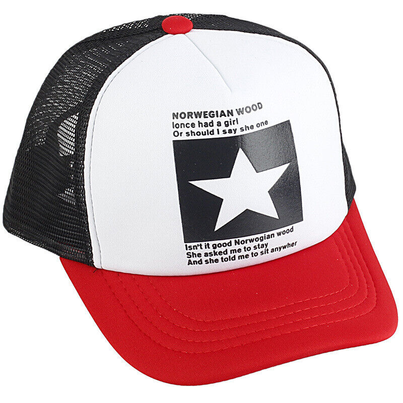 Mens Trucker Hat Mesh Baseball Cap Snapback Adjustable Hip Hop Flat Solid Blank