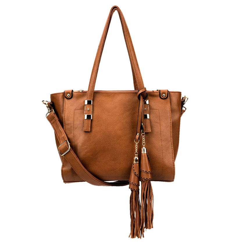 Celela Women Tote Work Bags With 3 Zippers Compartments Satchel Handbag Purse