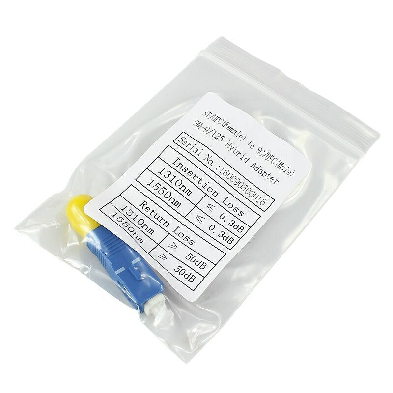SC-ST Male-Female Optic Adaptor Male SC to Female ST Single Mode Hybrid Adapter
