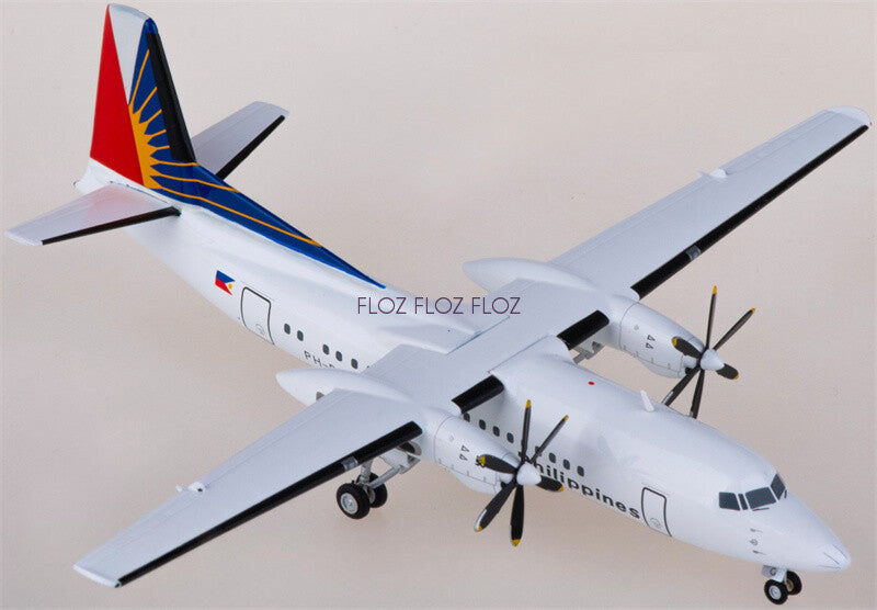 for Herpa for Philippine Airlines for Fokker 50 PH-PRG 1:200 Airplane Model