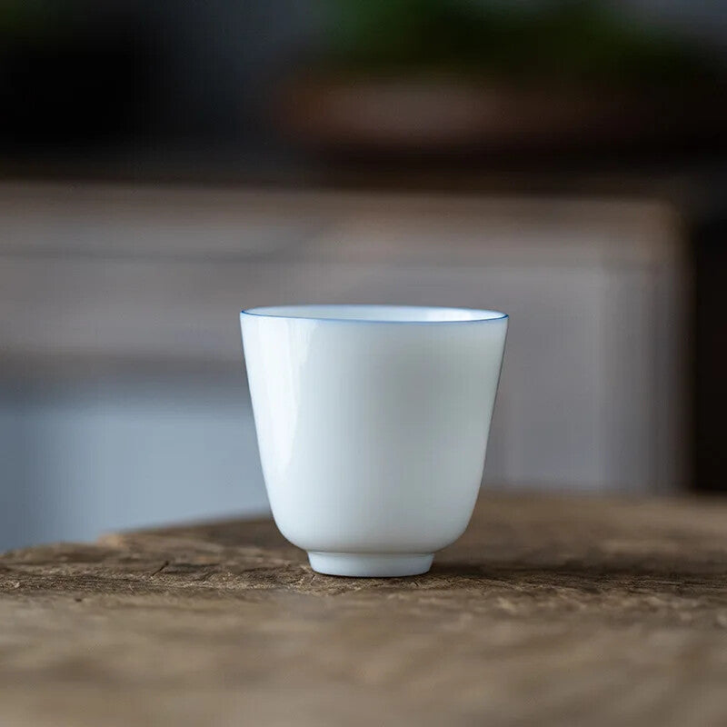 Kung Fu Tea Cup Ceramic Whiteware Single Cup Ceramic Teacup Master Cup Small