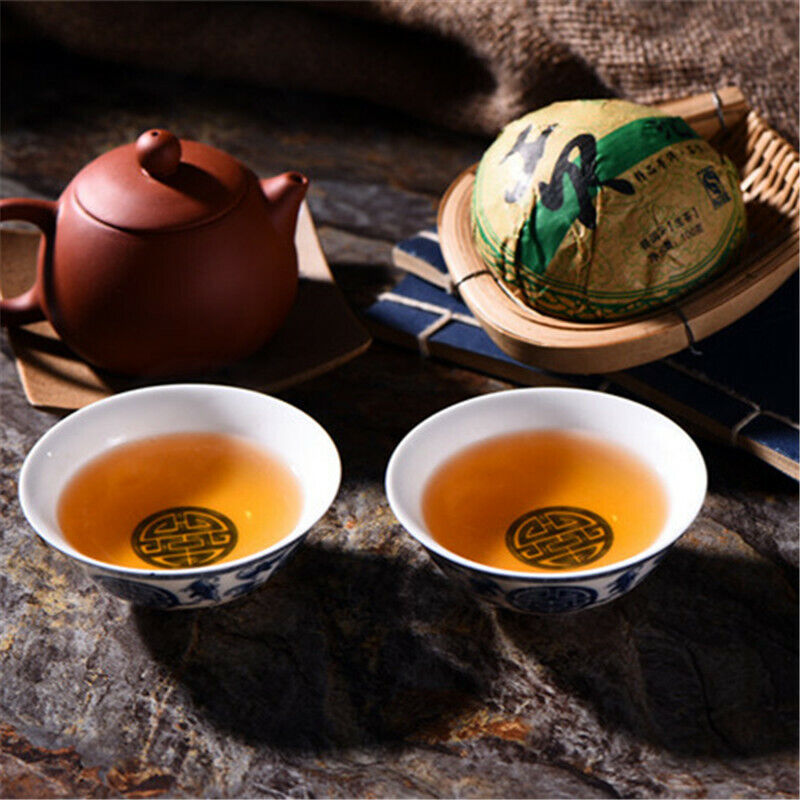 Yunnan Old Pu-erh Tea Tree Puer Tea 100g Shen Pu'er Tea Cake cha Puerh Tea Cakes