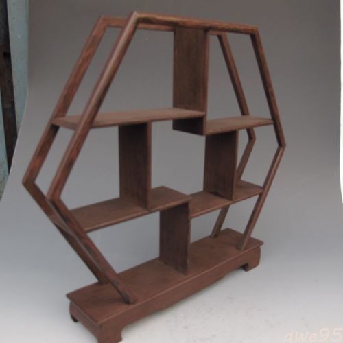 29cm Old Wood Stand Bottles Curios Vase Display Shelf Home Decorate