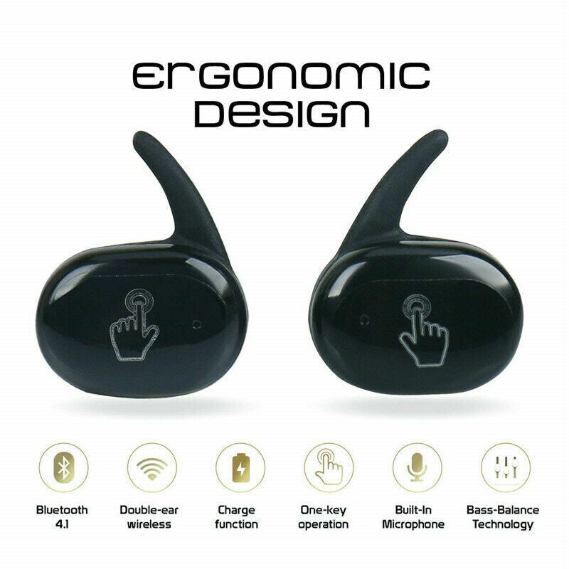 Bluetooth Earbuds Wireless Headset For Smart Phone Cel Earphone Waterproof Touch
