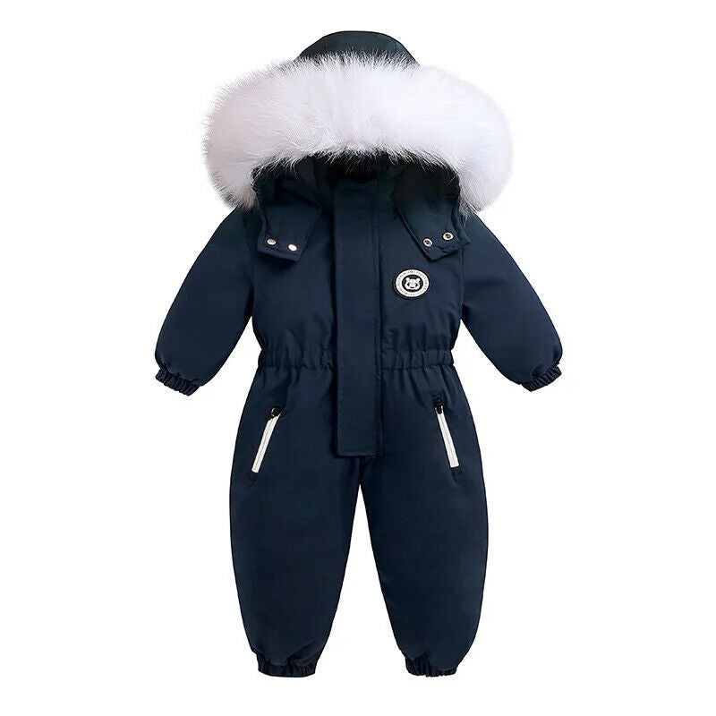 -30 Winter Baby Clothes Thicken Jumpsuits Snowsuits Jacket Ski Suits Kids Coat
