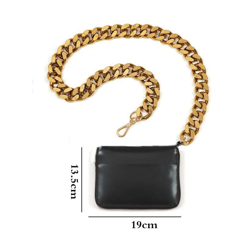 Luxury Tote Thick Metal Chain Shoulder Bag Bike Wallet Mini Coin Purse Crossbody