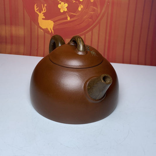 Vintage Chinese Yixing Purple Clay Teapot Zisha Handmade Household Teaware Art