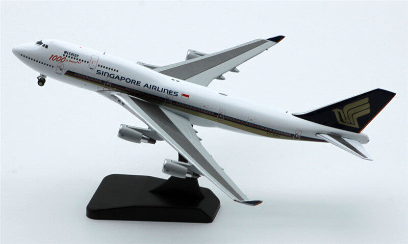 JC Wings Singapore Airlines FOR BOEING B747-400 9V-SMU 1000th 1/400 Plane Model