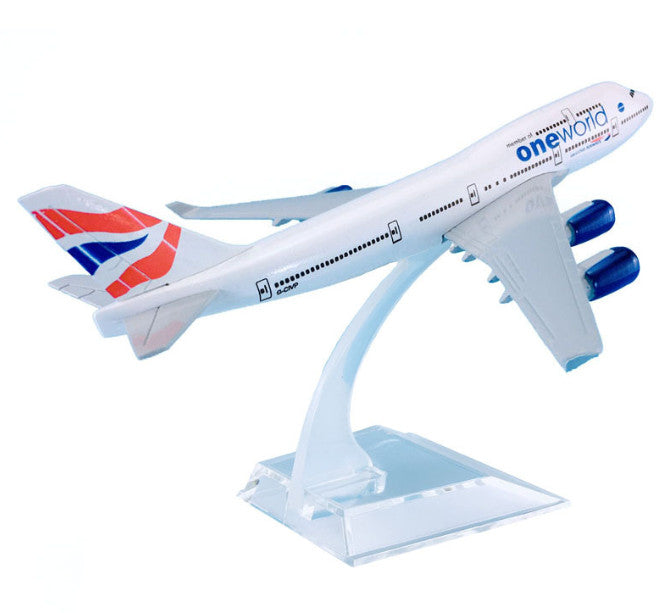 16cm British Airways Oneworld Boeing 747-400 Passenger Airplane Diecast Model