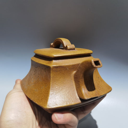 vintage chinese yixing purple clay teapot tea set pot zisha ceramic fine scenery