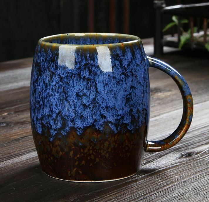 Creative Mugs 400ml Large Capacity Ceramic Coffee Tea Cups Couple Japanese-Style