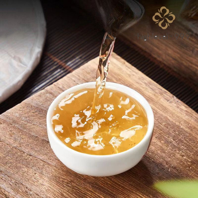 200g 2023 Aged White Tea Cake Menghai Yunnan Big Leaf Compressed Tea