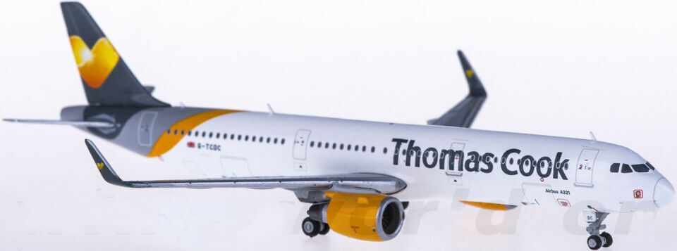 1:400 GeminiJets Thomas Cook AIRBUS A321 Passenger Airplane Diecast Plane Model