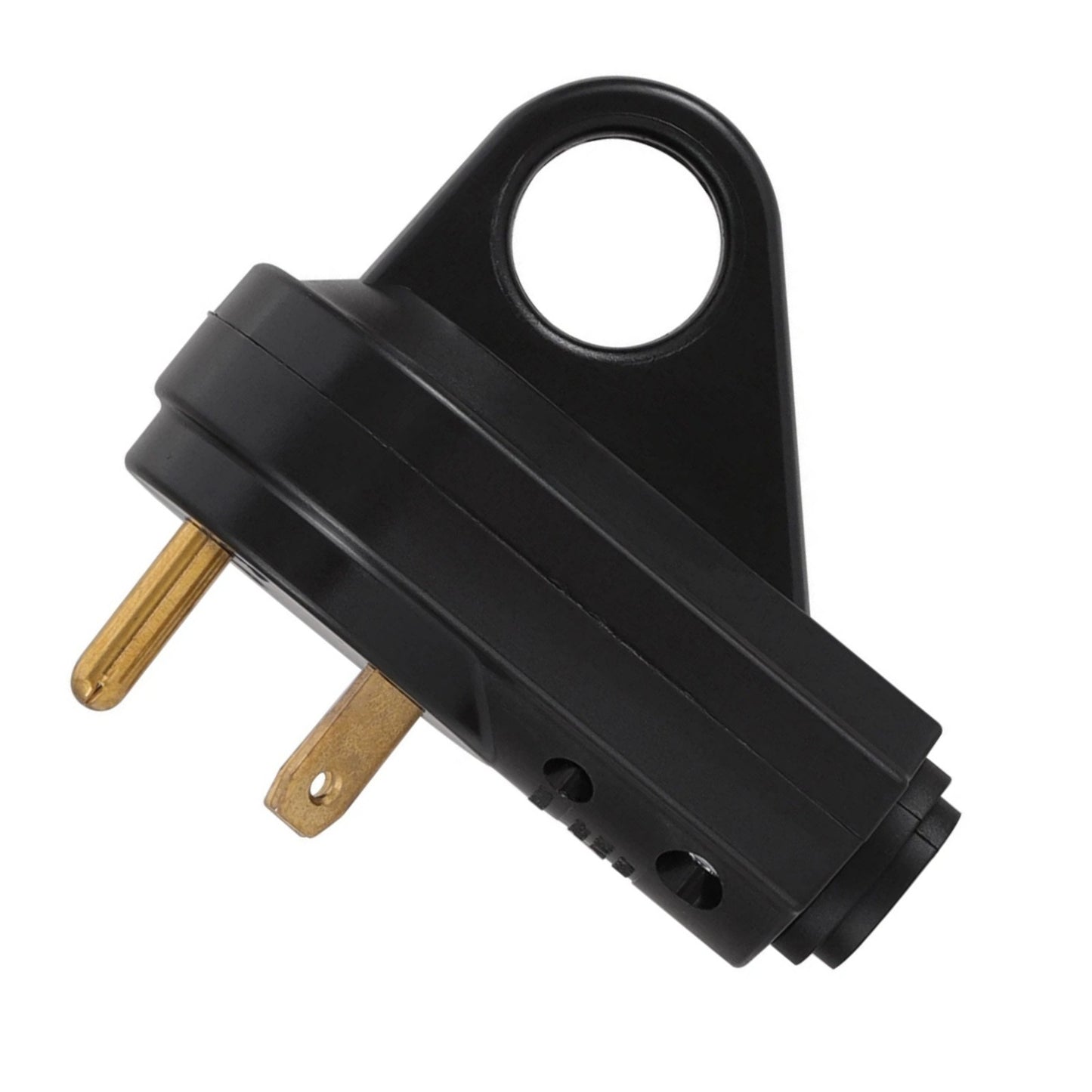 30A RV Replacement Male Plug with Strain Relief & Easy Unplug Handle for Camper