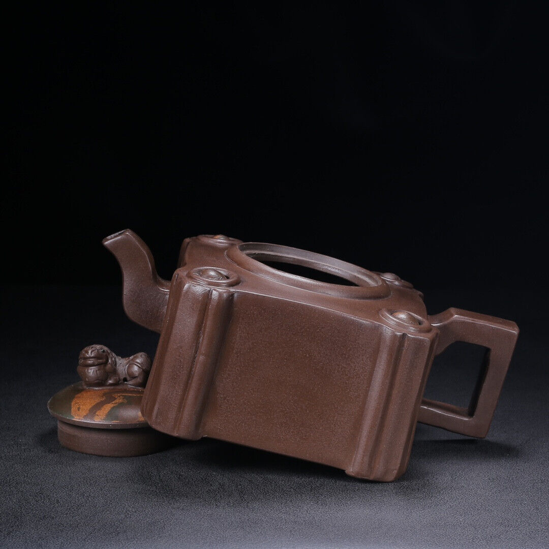 Chinese Yixing Zisha Clay Handmade Exquisite Teapot (时来运转 底款:蒋燕庭)
