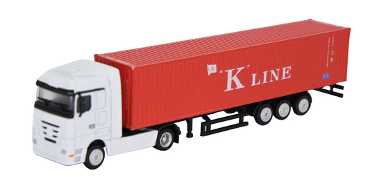 1:87 40GP Metal Shipping Container Truck Model Toy Home Office Decor Gift