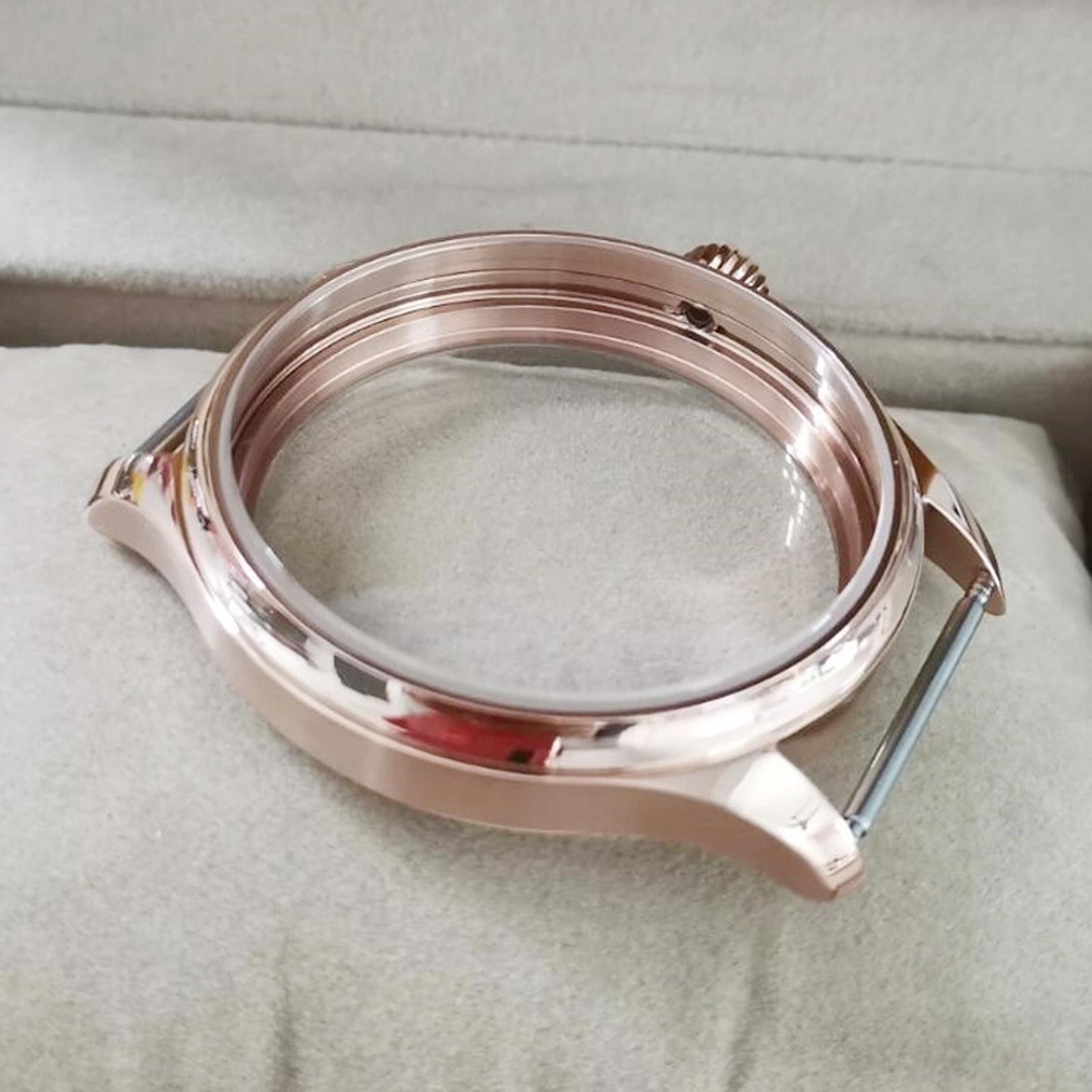 44mm Watch Case Stainless Steel For ETA 6497 6498 Seagull ST3600 ST3621 Movement