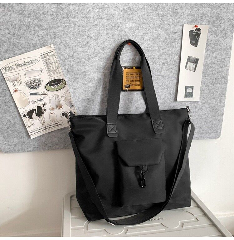 Nylon Bag Women Men Tote Shoulder Bag Handbag Casual Travel Fashion Waterproof