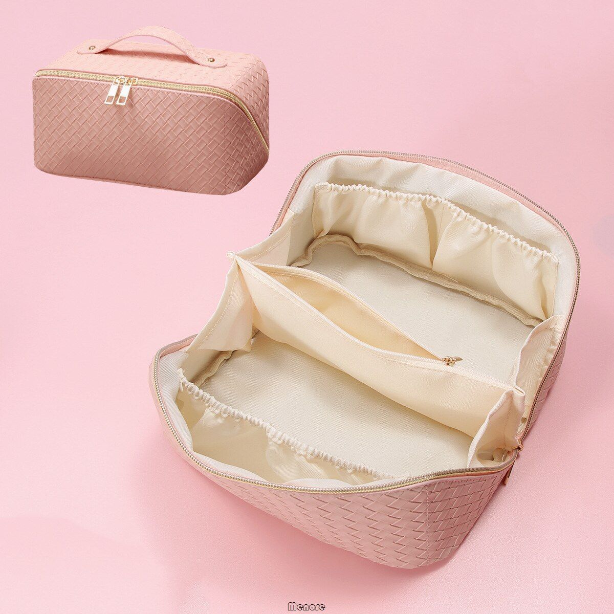 Big Traveling Makeup Bags Synthetic Cosmetic Pouch Toiletry Organizer Waterproof