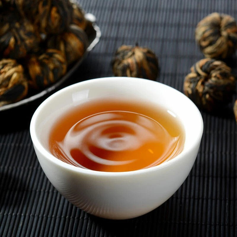 500g Supreme Yunnan Black Tea Dianhong Dragon Pearl Dian Hong Ball Buds