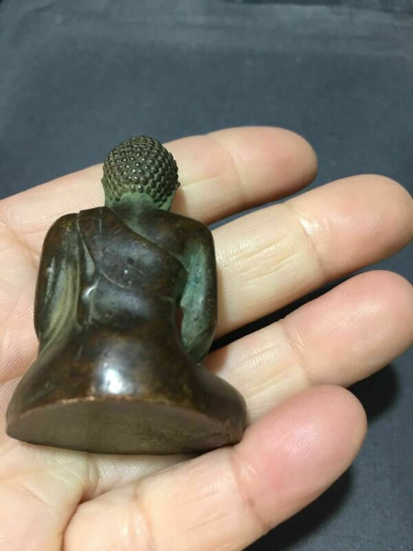 Old Tibetan Buddhism Bronze Medicine Buddha Sakyamuni Buddha Statue