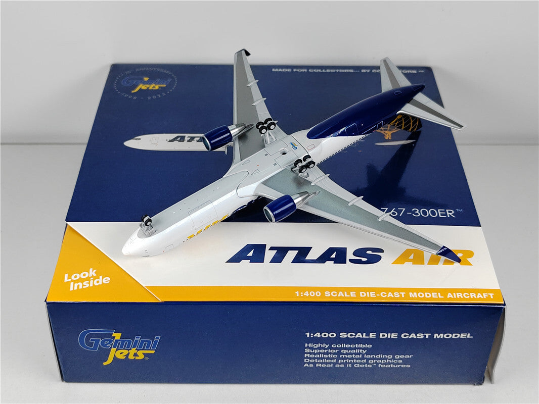1:400 Geminijets Atlas Air Boeing 777-200LRF Passenger Airplane Diecast Model
