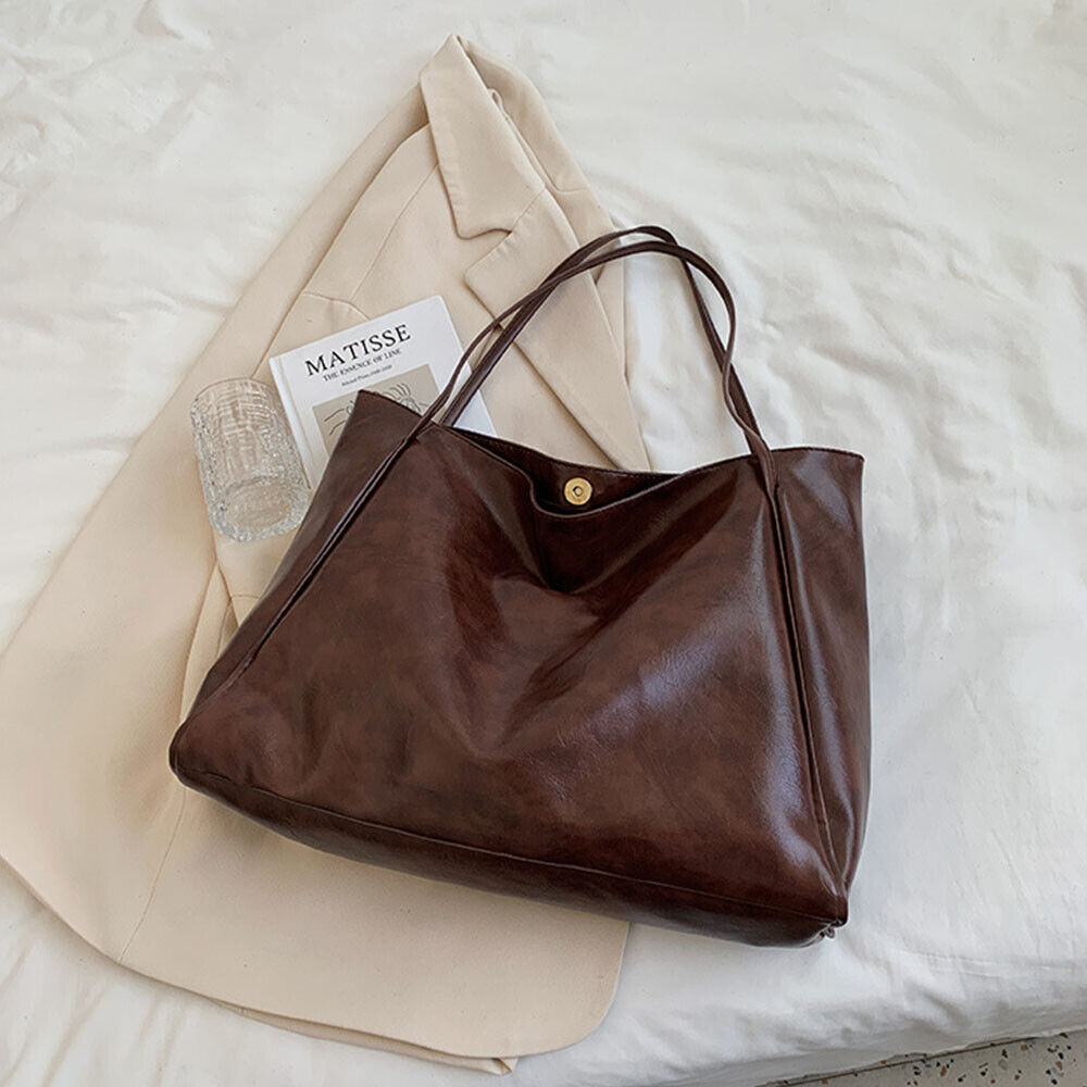 Large-capacity Soft Leather Shoulder Bag Tote Bag Bucket Bag Messenger Bag