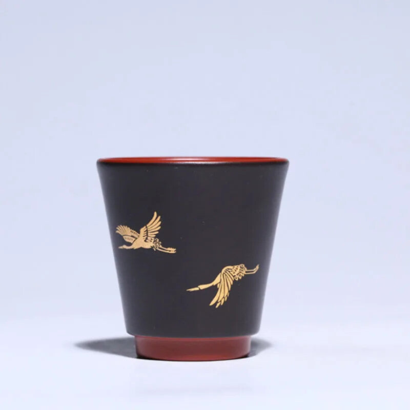 120ml Premium Tea Cup Handmade Purple Clay Portable Tea Set Accessories Gift