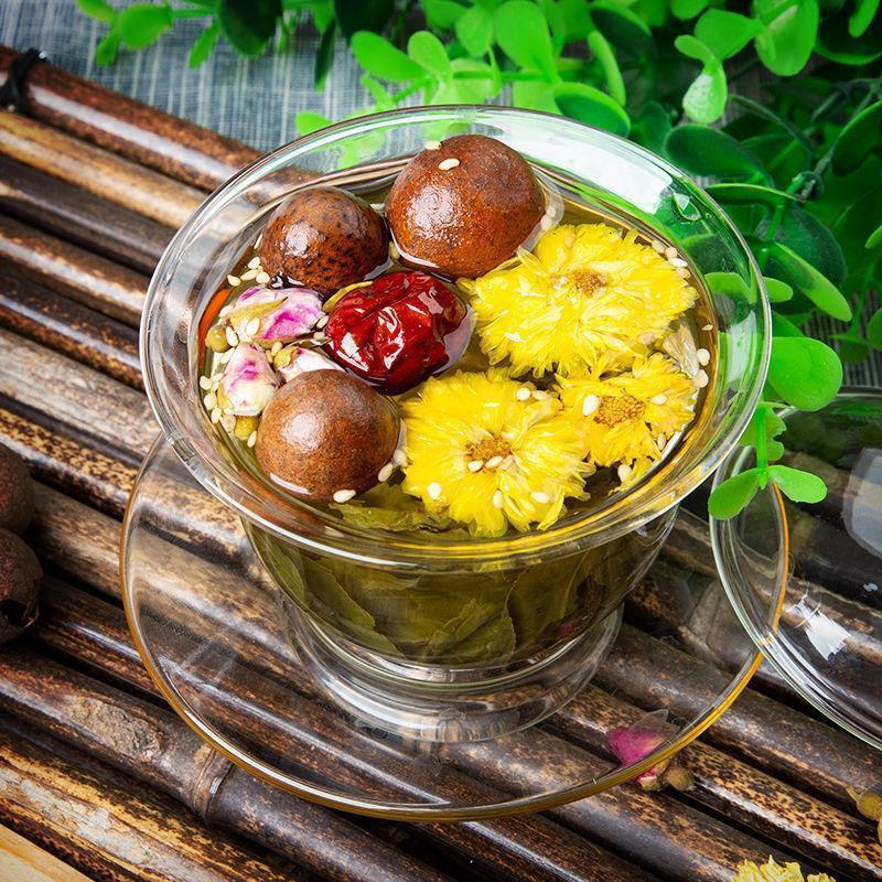 Gai Bowl Tea Chrysanthemum Rose Wolfberry San Bao Tai 720g Eight Treasures Tea