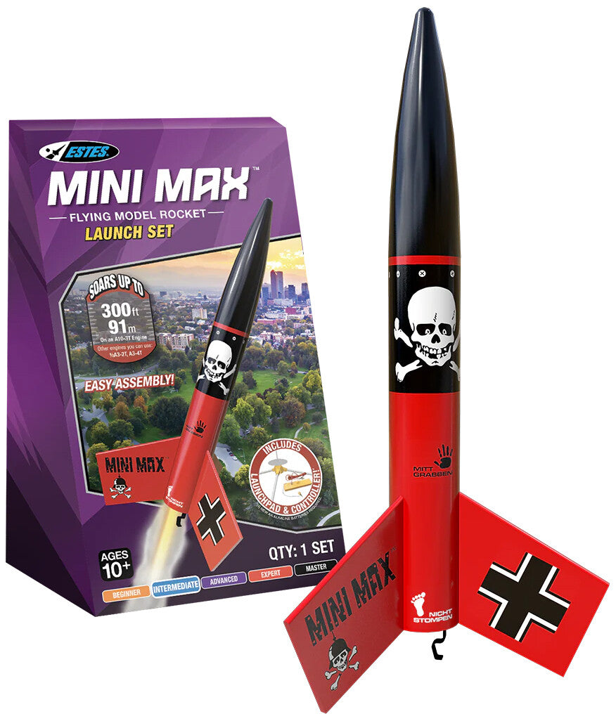 Estes Mini Max Intermediate Model Rocket Launch Set w/ Launch Pad & Controller