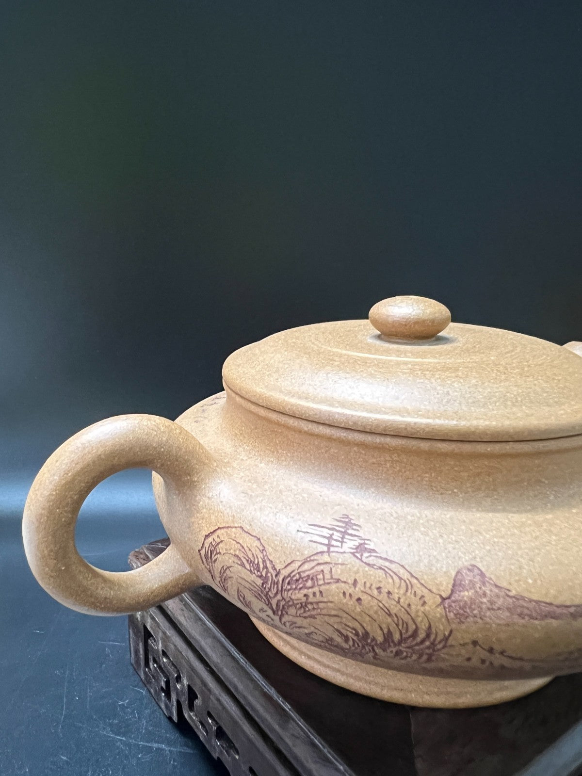 250cc chinese Yixing Handmade Zisha Yellow Duan clay Teapot XuBia Hu Tea Pot