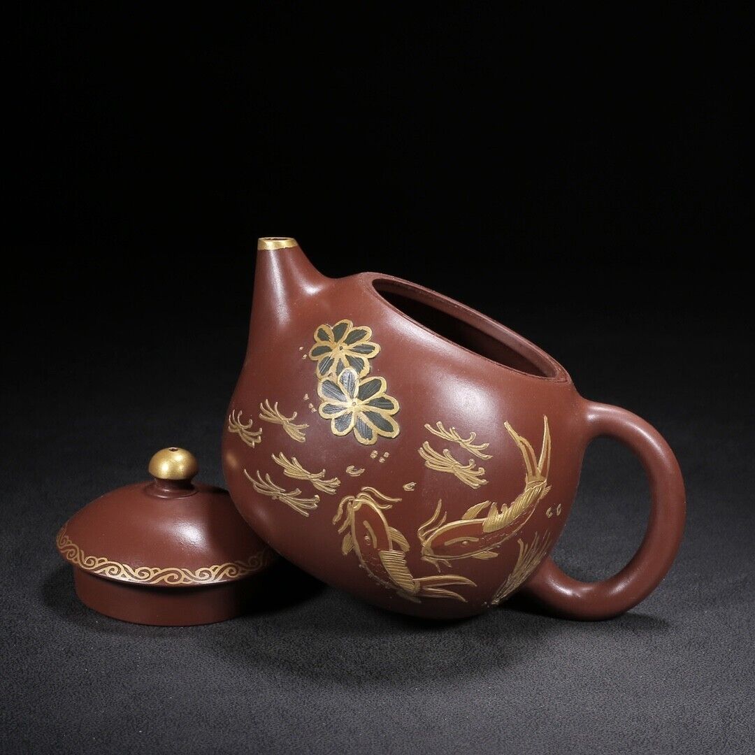 Chinese Yixing Zisha Clay Handmade Exquisite Teapot (龙蛋 底款:景舟手制)