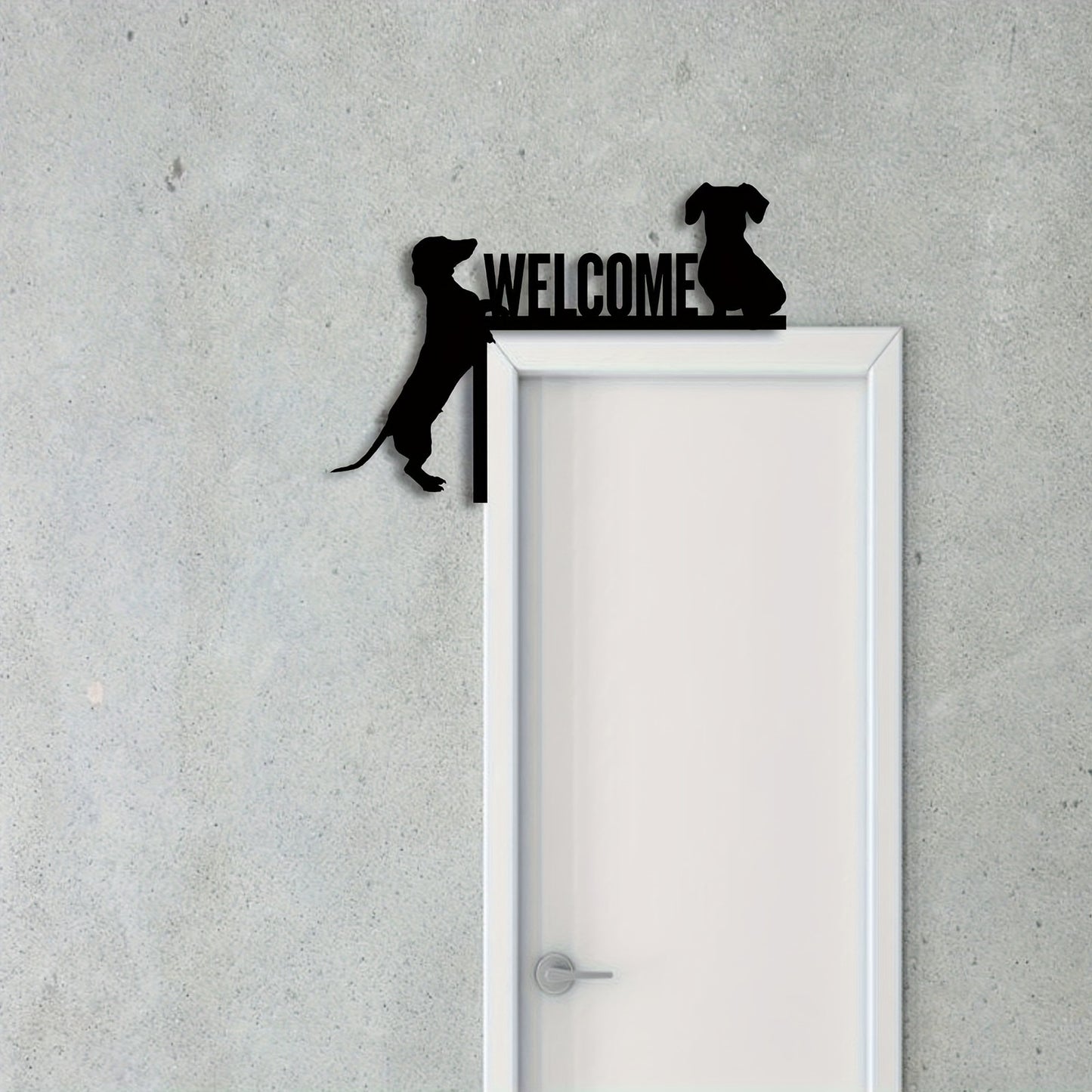 Wiener Dog Welcome Metal Wall Art Dachshund Pet Lover Gift Home Decor