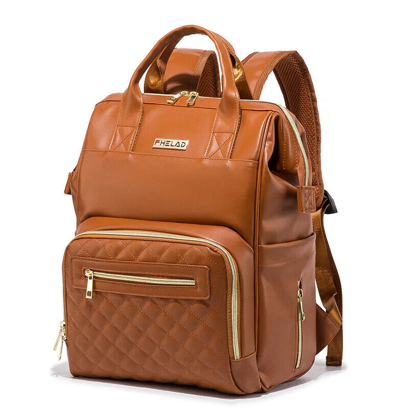 PU Mummy Bag Multi-function Maternity Package Mummy Backpack Stroller