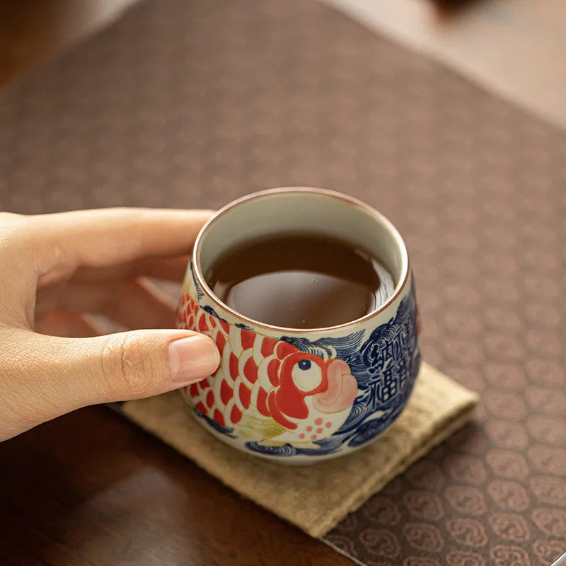 1 Pc Chinese Ceramic Tea Cup Handmade Teacup Tea Bowl Cup Tea Set Accessories