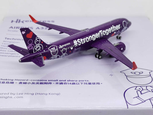 1:400 JC Wings HKexpress A320neo Passenger Airplane Diecast Aircraft Model