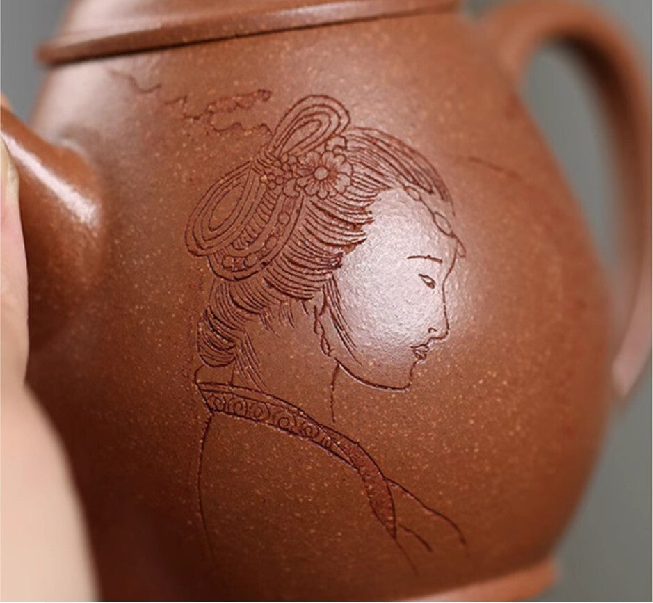 200cc chinese Yixing Handmade Zisha teapot JiangPoNi GongDeng Gongfu Tea Pot