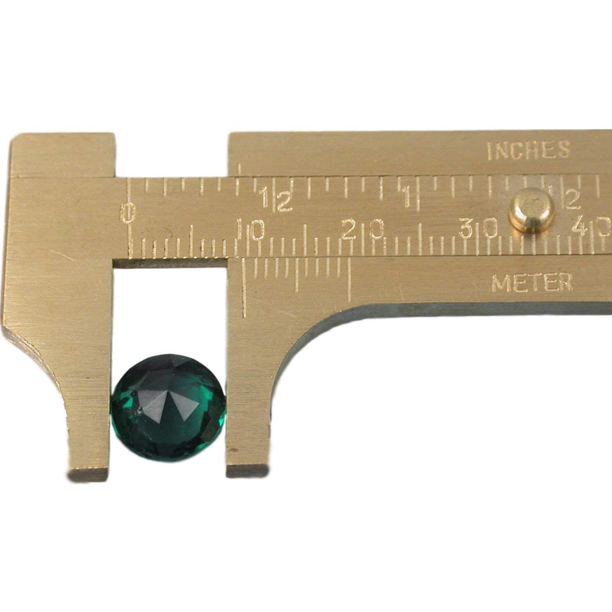 Brass Gauge Bead Ruler Measure & Convert Inches/Metric up to 3¼ / 80mm