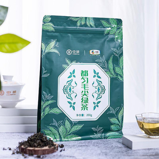 CHINATEA Brand Du Yun Mao Jian Spring Tea Guizhou Fishhook Green Tea 200g Bag
