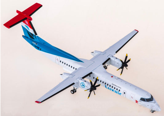 1:200 JC Wings Luxair Bombardier Dash 8 Q400 Airplane Diecast Aircraft Model