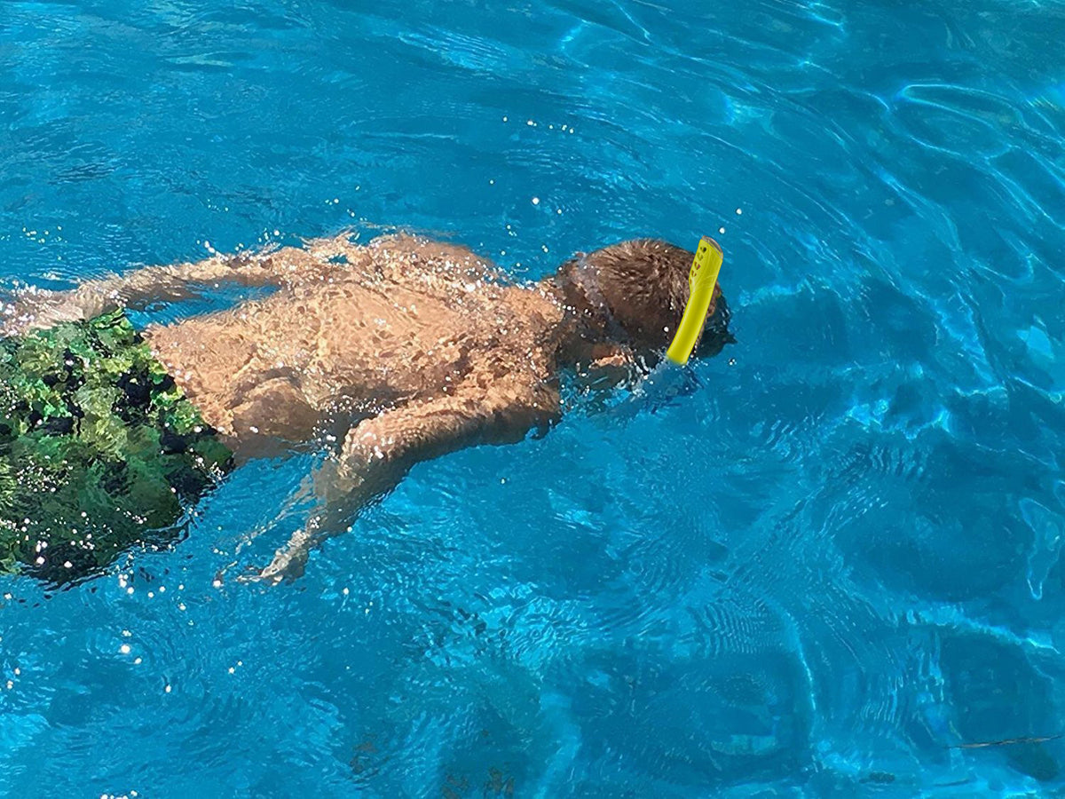 Youth Anti-Fog Diving Mask and Snorkel with Anti-Splash Guard (Yellow) + Case