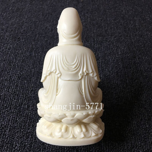 Chinese Buddha Resin Lotus Clean Bottle Guanyin Statue Statue Modern Sculpture