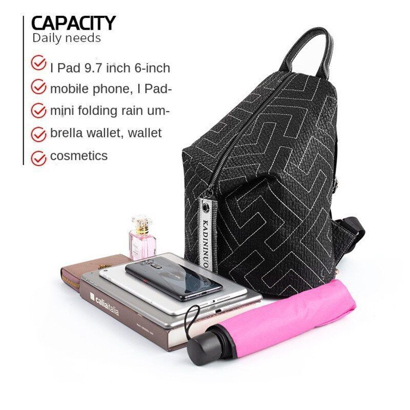 Leather Backpack Fashion All-match Backpacks Travel Large Capacity Dumpling Bag