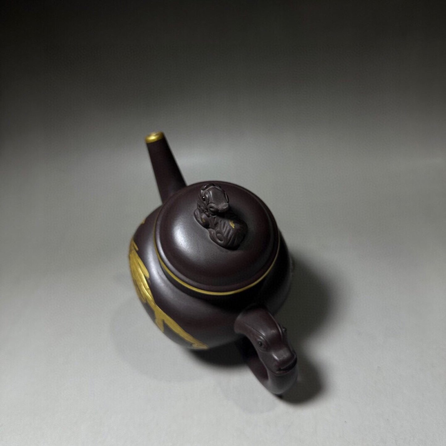 Chinese Yixing Zisha Clay Handmade Exquisite Dragon&Phoenix Teapot 30158