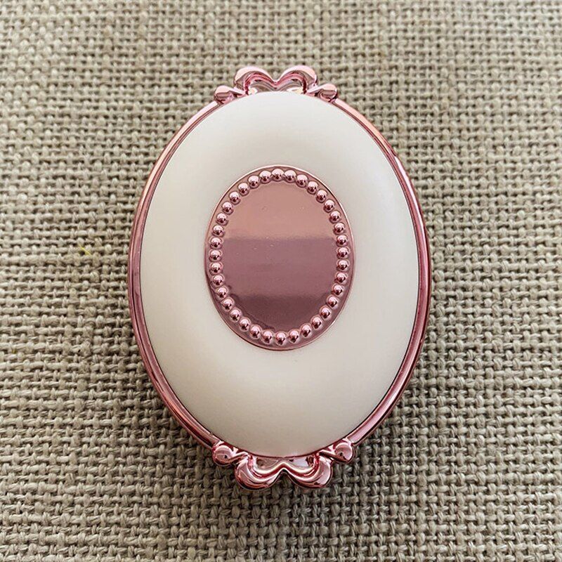 Contact Lens Case Classic Round Portable Storage Box 8x5.5x2.5cm Acrylic Plastic