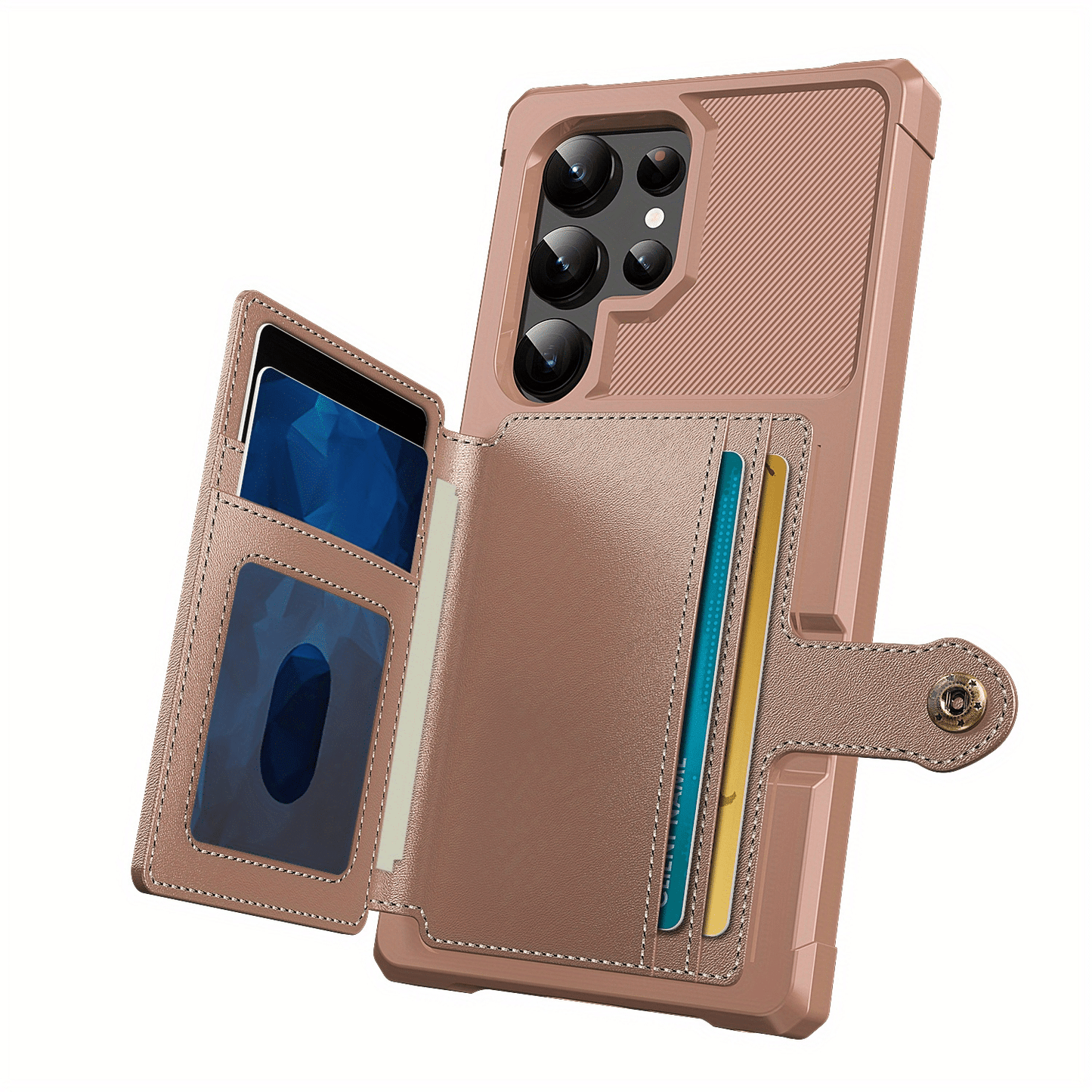 For Samsung Galaxy S24 S23 S22 S21 Ultra 5G Flip Wallet Cover with Card Holder
