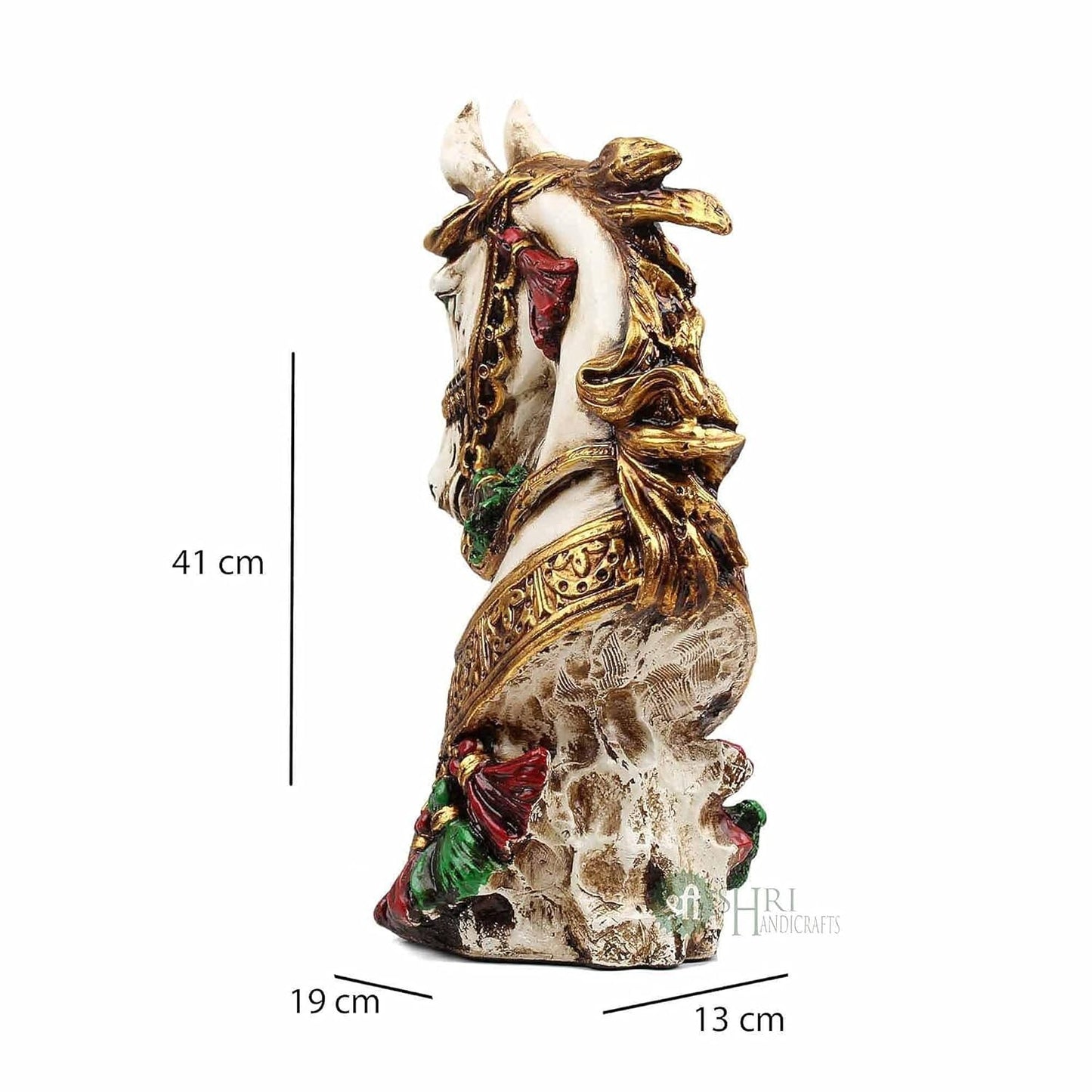 Resin Horse Bust Statue Animal Figurines Gifts Antique Design for Home Decor