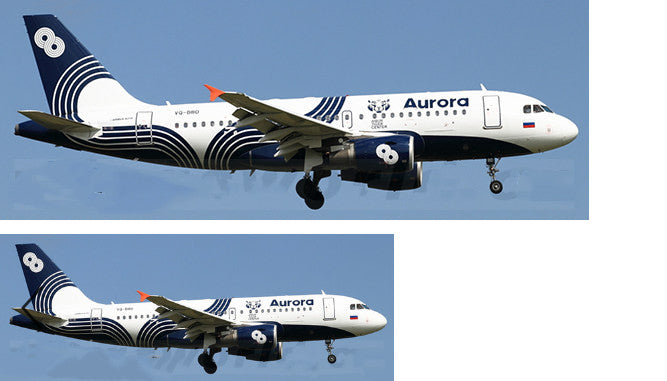 1:200 JC Wings Aurora AIRBUS A319 Passenger Airplane Diecast Aircraft Model