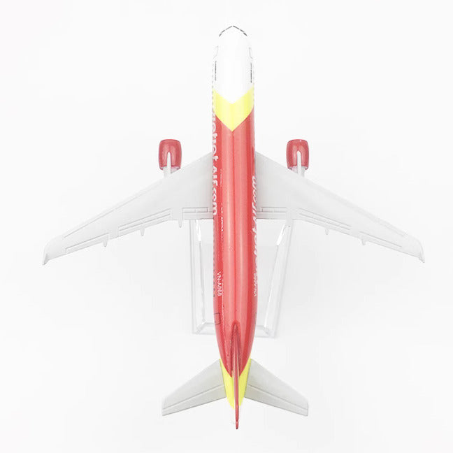 16CM Vietjet Air AIRBUS A320 Passenger Aircraft Aeroplane Diecast Airplane Model
