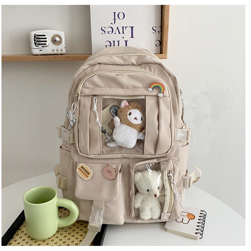 Women Backpack High School Student School Bag Girl Backpack Laptop Book